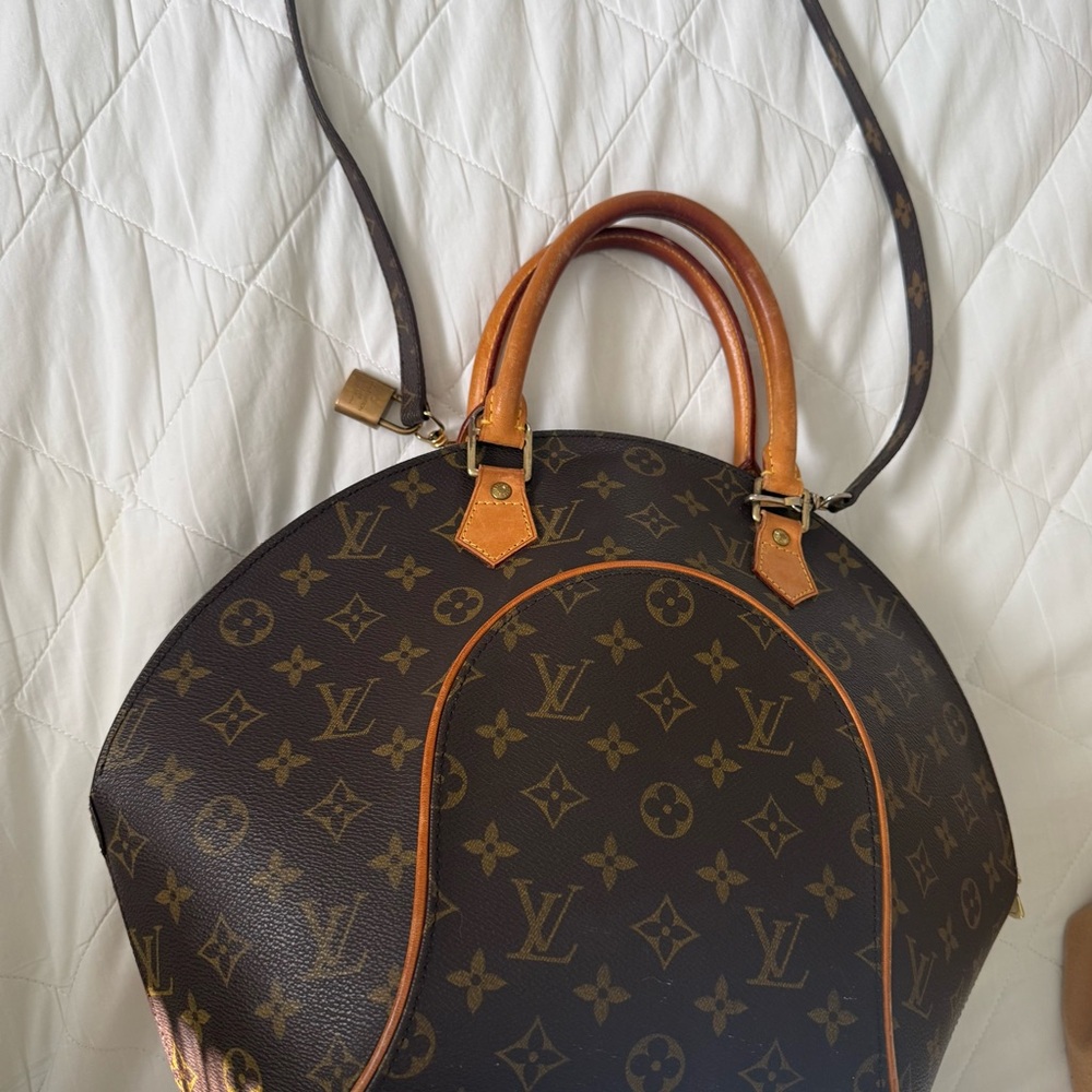 Louis Vuitton Brown and Tan Monogram Tote